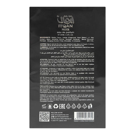 Zimaya Itqan Noir, Eau De Parfum, For Men & Women, 100ml - Image 2