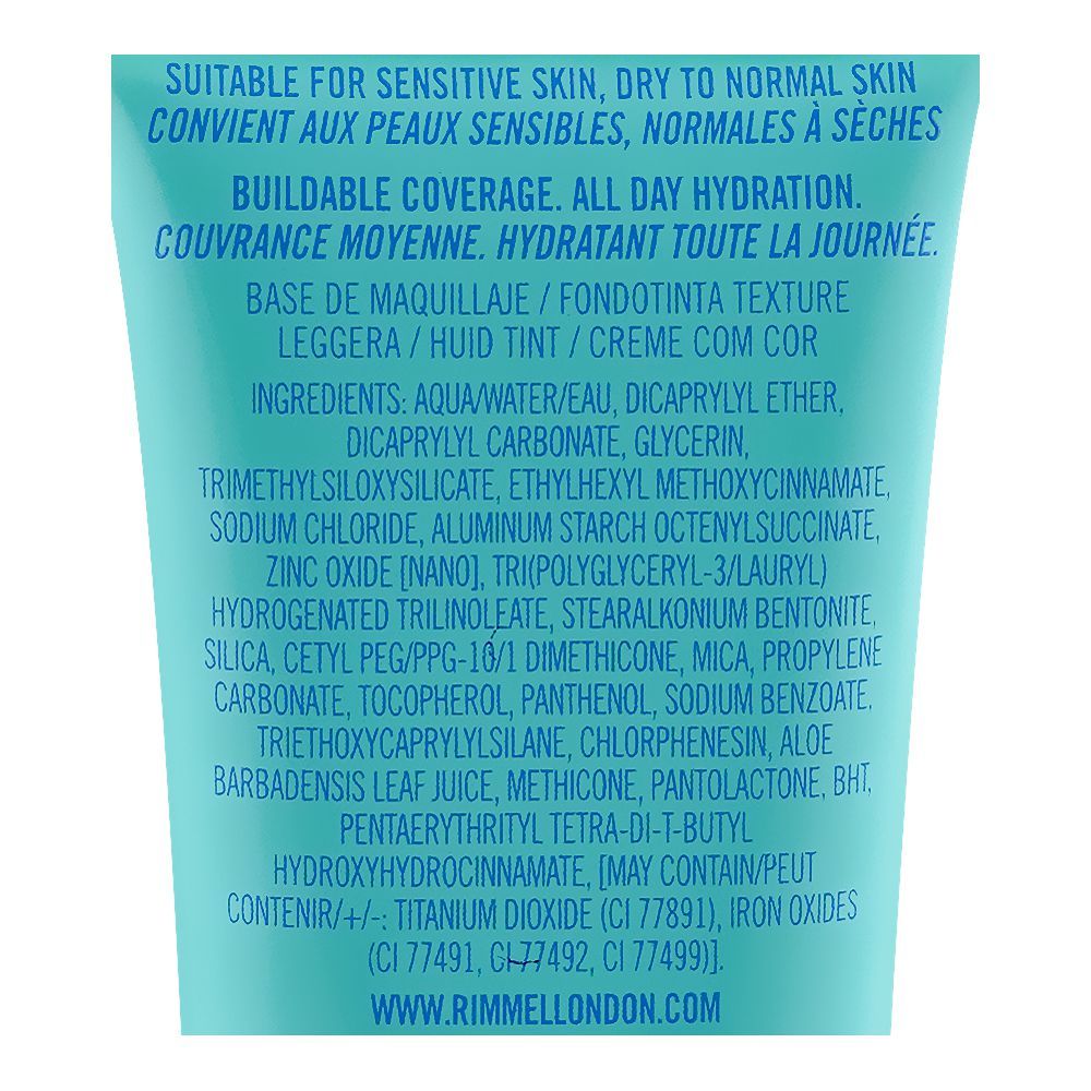 Rimmel Kind & Free Glow It Up Moisturizing Skin Tint, Vegan, 501 Noisette, 30ml - Image 3