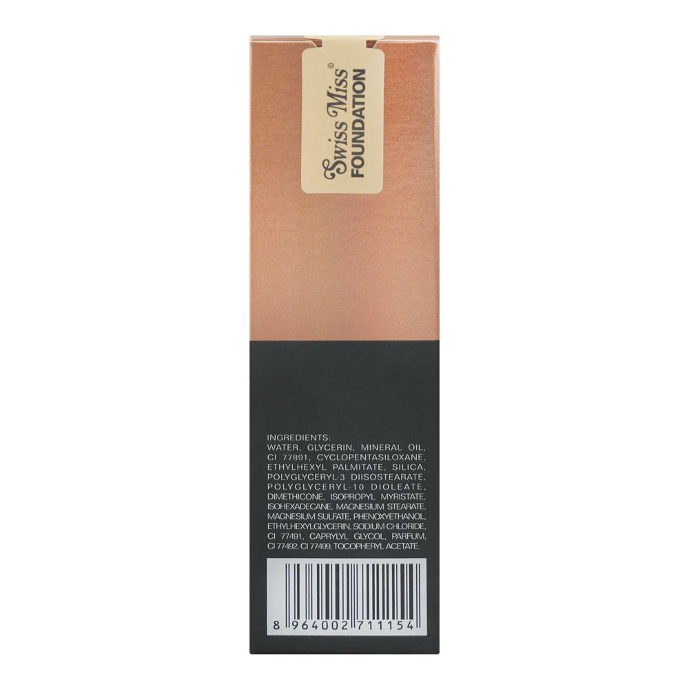 Swiss Miss Matte + Poreless Normal To Oily With Clay CC Foundation, SM01 Light Ivory, 30ml - Image 3