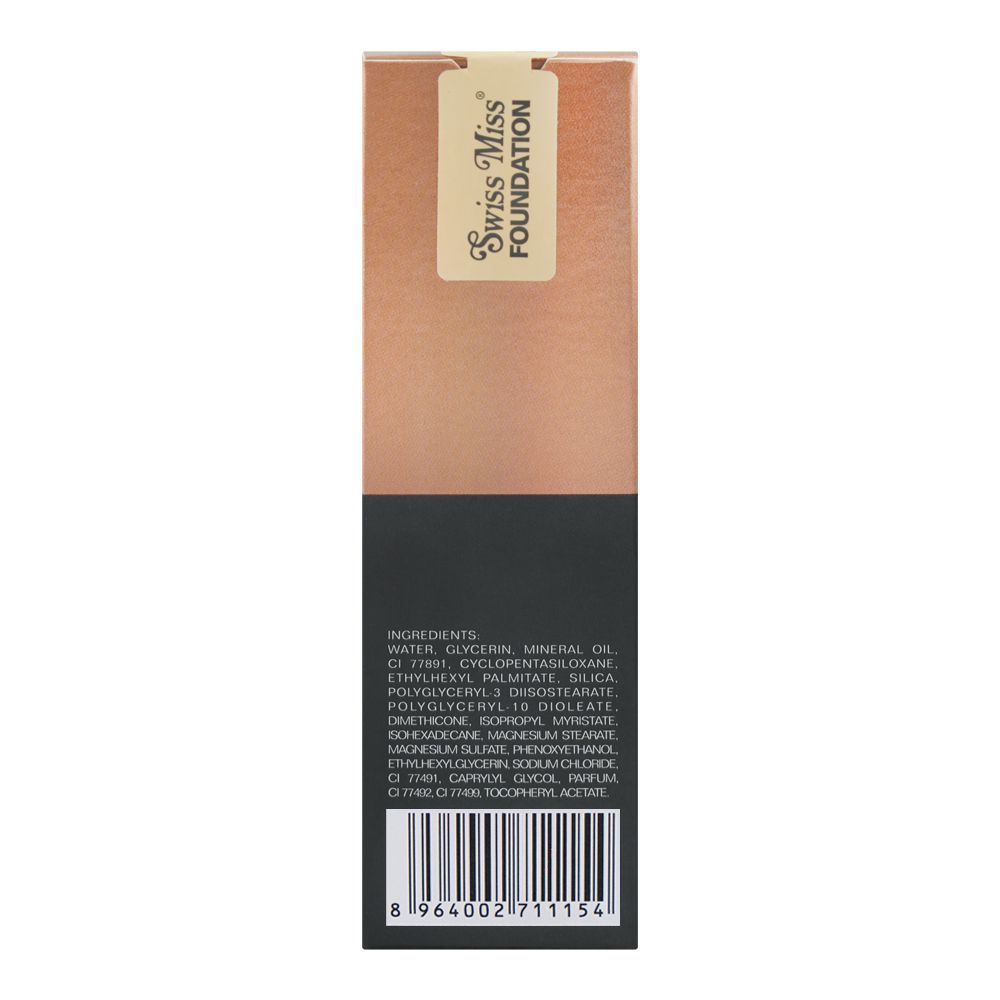 Swiss Miss Matte + Poreless Normal To Oily With Clay CC Foundation, SM04 Beige, 30ml - Image 3