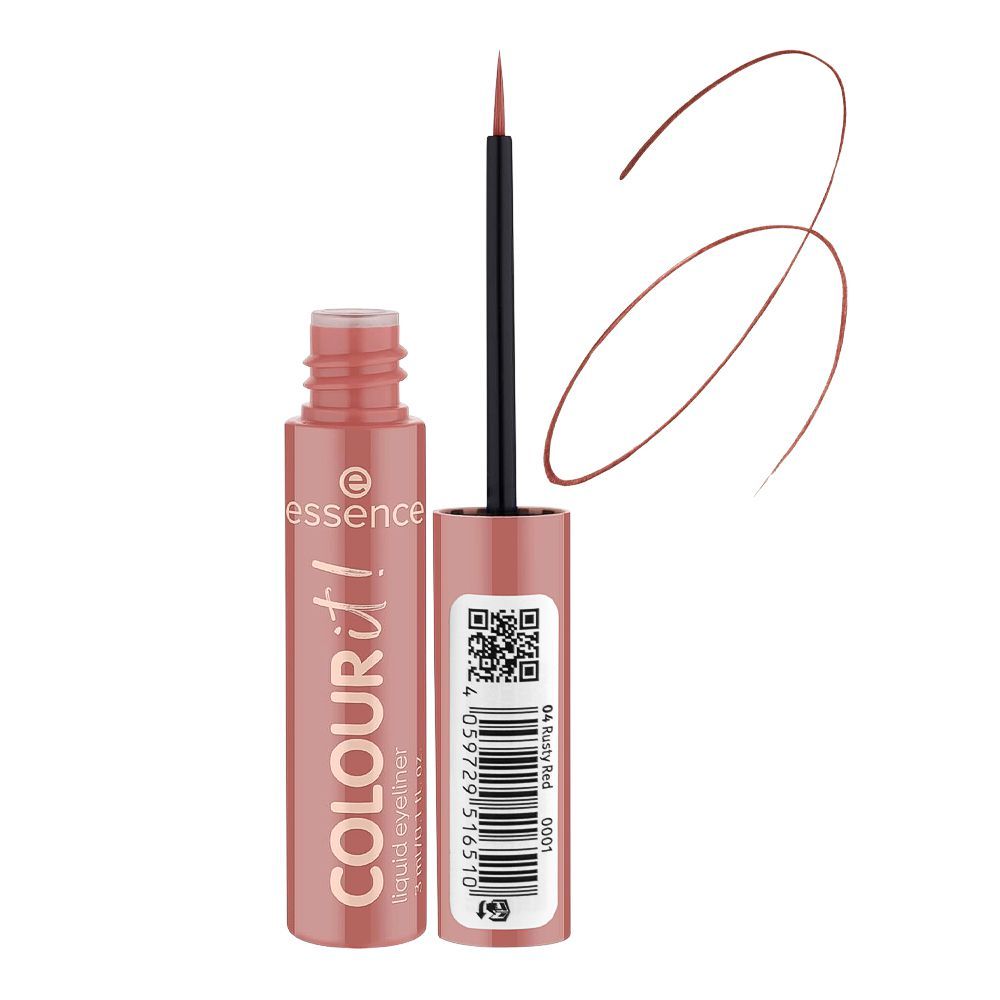 Essence Colour It! Liquid Eyeliner, Vegan, 04 Rusty Red, 3ml - Main Image
