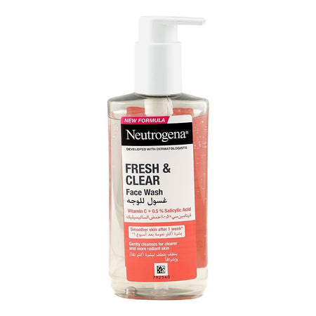 Neutrogena Fresh & Clear Face Wash, Vitamin C + 0.5% Salicylic Acid, For Clear & Radiant Skin, 200ml - Image 2