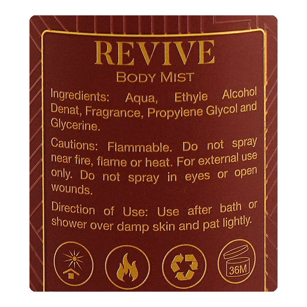 Opio Revive Body Mist, 250ml - Image 3