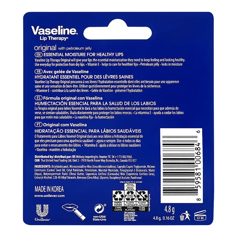 Vaseline Mint Menthe Lip Therapy, 4.8g - Image 2