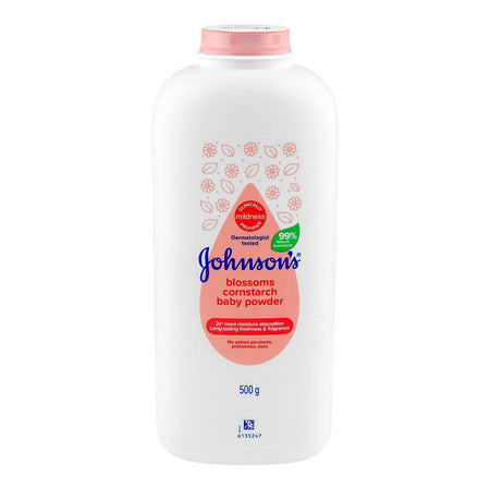 Johnson's Blossoms Corn Starch Baby Powder, Paraben, Phthalates & Dyes, 500gm Thai - Main Image