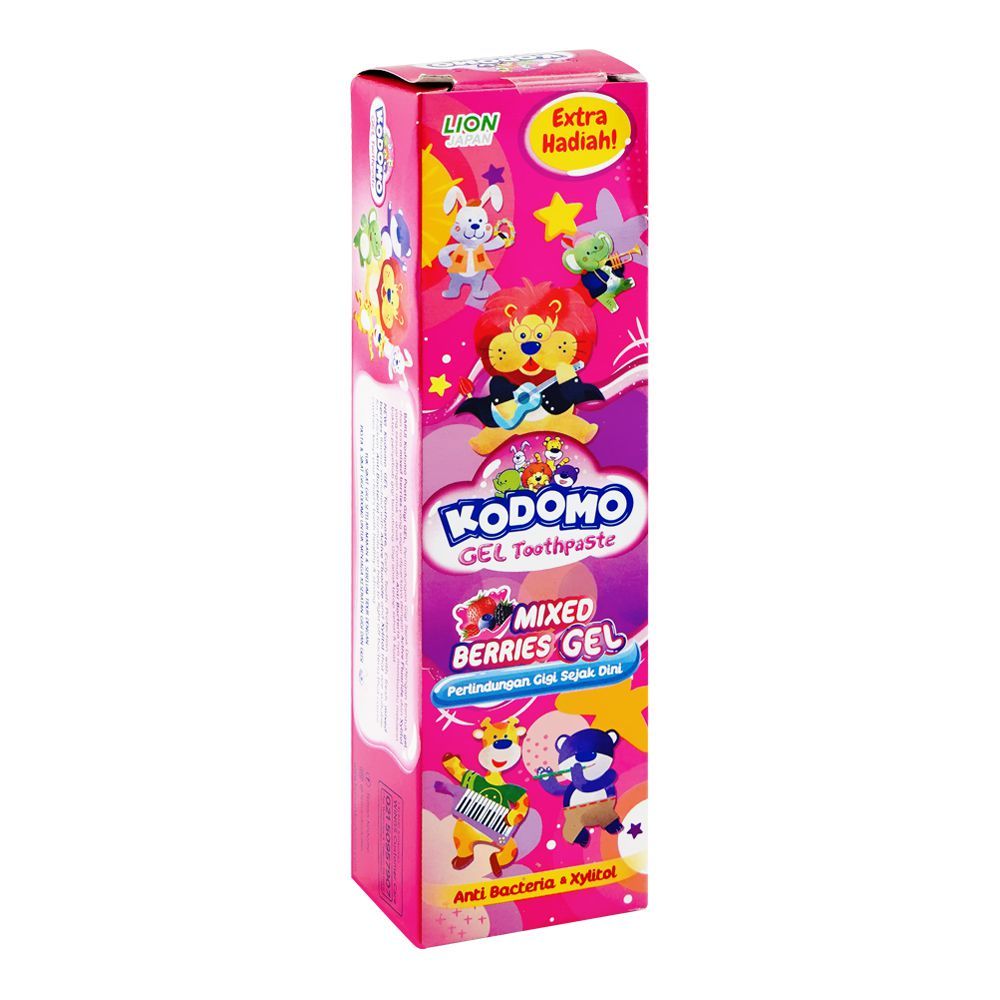 Kodomo Mixed Berries Gel Anti-Bacterial Toothpaste, 45g - Main Image