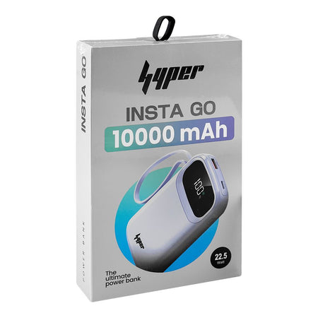 Yolo Hyper Insta Go 10000mAh Power Bank, 22.5W, Built-In Type-C & Lightning Cable - Image 3