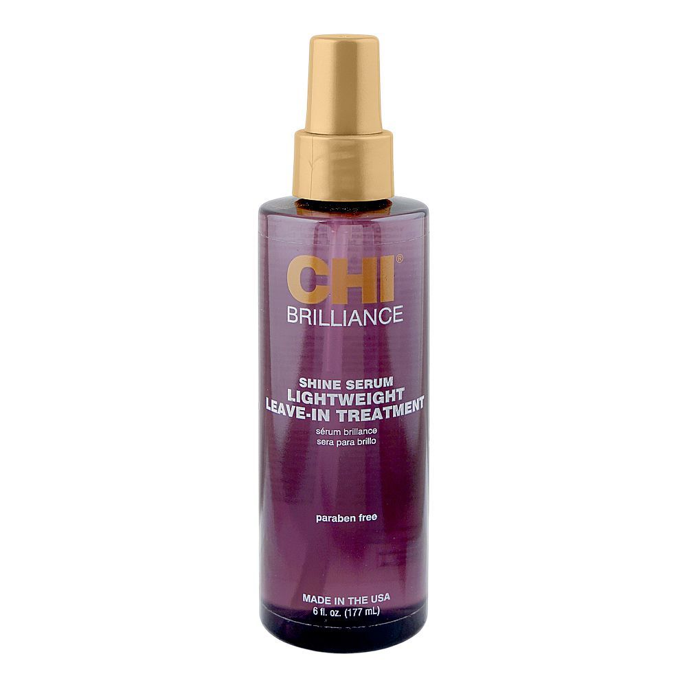 CHI Brilliance Shine Serum Light Weight Leave-In Treatment, Paraben Free, For All Types Of Hair, 177ml - Main Image