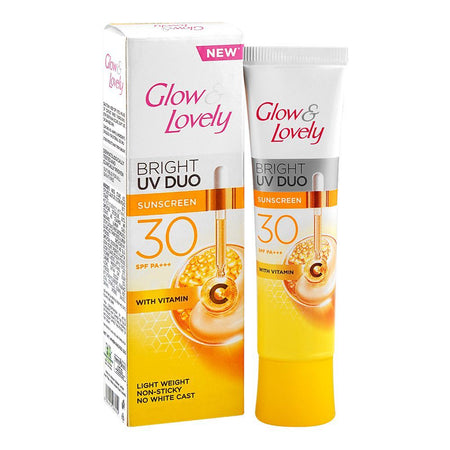 Glow & Lovely Bright UV Duo Sunscreen, SPF30 PA+++ With Vitamin C, For All Types Of Skin, 25g - Main Image