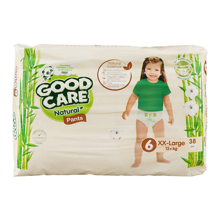 Good Care Natural Pants, Chlorine, Paraben & Latex Free, 6 XX-Large, 15+ KG 38-Pack - Main Image