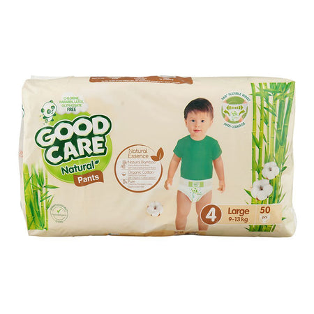 Good Care Natural Pants, Chlorine, Paraben & Latex Free, 4 Large, 9-13KG, 50-Pack - Main Image