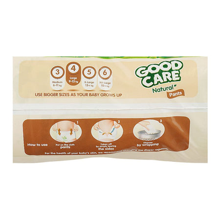 Good Care Natural Pants, Chlorine, Paraben & Latex Free, 4 Large, 9-13KG, 50-Pack - Image 4