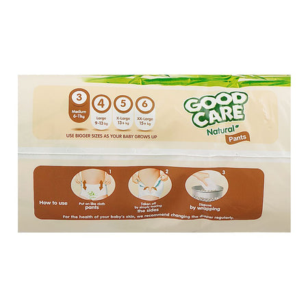 Good Care Natural Pants, Chlorine, Paraben & Latex Free, 3 Medium, 6-11KG, 56-Pack - Image 4