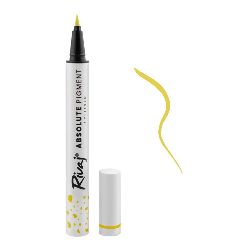 Rivaj UK Absolute Pigment Eyeliner, Yellow - Main Image