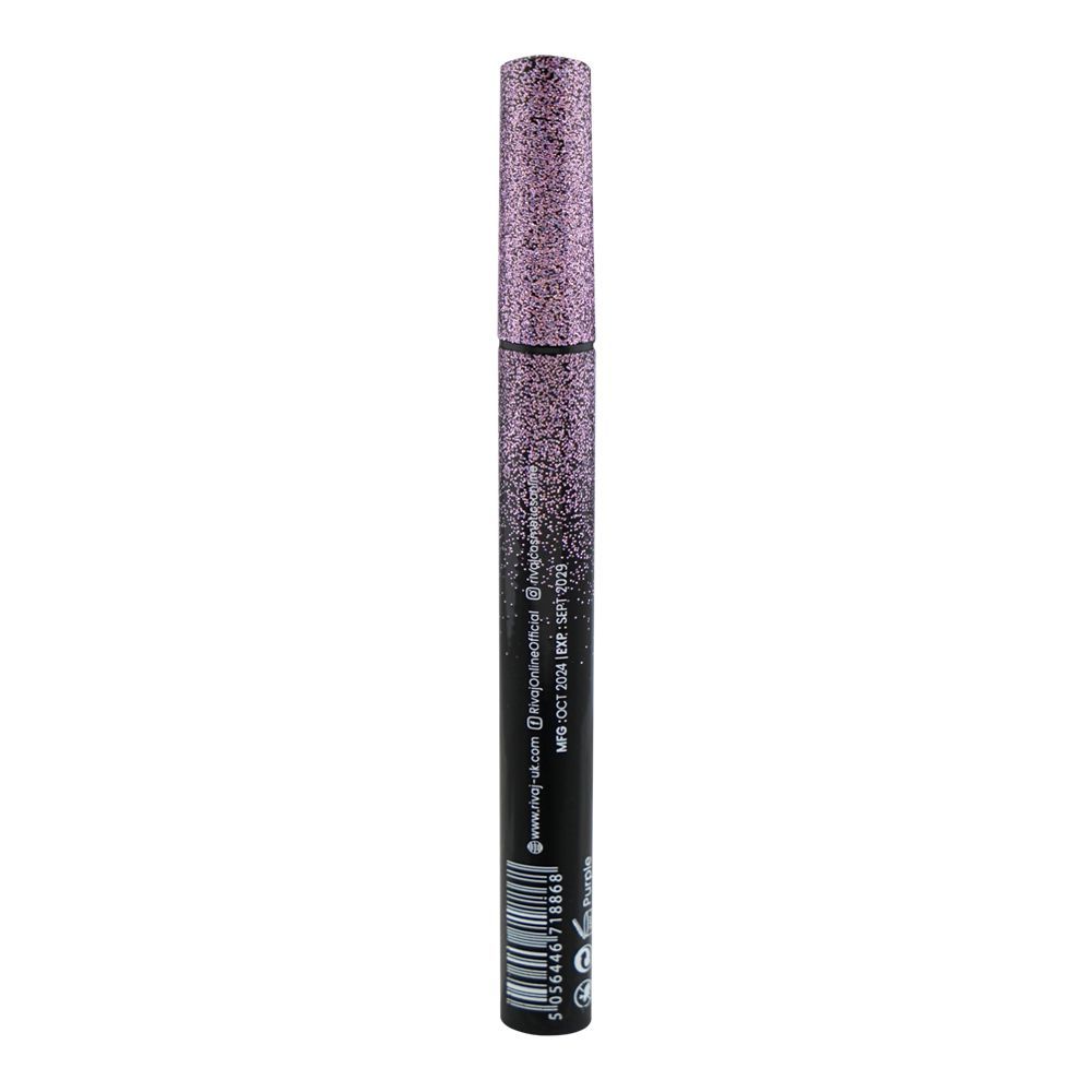 Rivaj UK Made To Last Metallic Eyeliner, Purple - Image 2