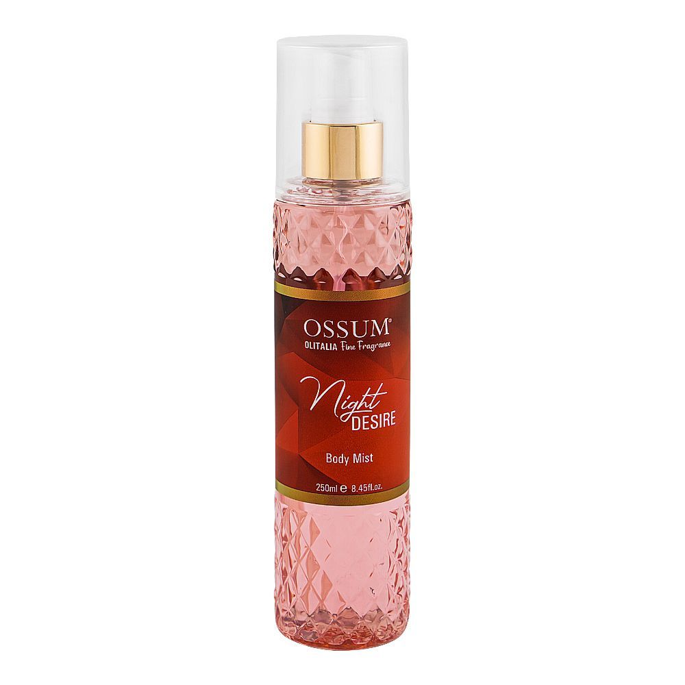 Ossum Night Desire Olitalia Fine Fragrance Body Mist, 250ml - Main Image