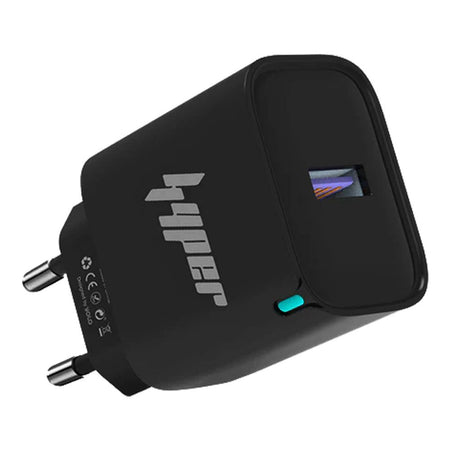 Yolo Hyper Volt Series 20W PD & QC Type-C & USB-A Port Fast Charger With Cable, Black, Y-203 - Main Image