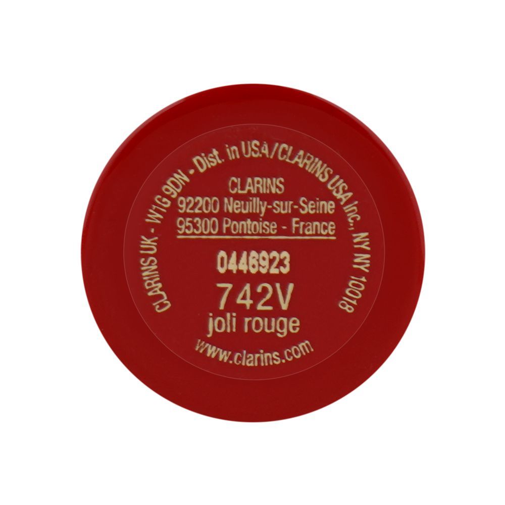 Clarins Paris Joli Rouge Velvet Camellia Oil Matte Lipstick, 742V Joli Rouge, 3.5g - Image 6