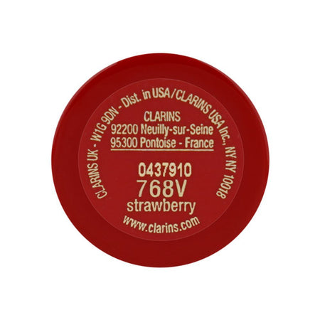 Clarins Paris Joli Rouge Velvet Camellia Oil Matte Lipstick, 768V Strawberry, 3.5g - Image 6