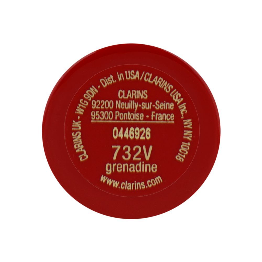 Clarins Paris Joli Rouge Velvet Camellia Oil Matte Lipstick, 732V Grenadine, 3.5g - Image 6
