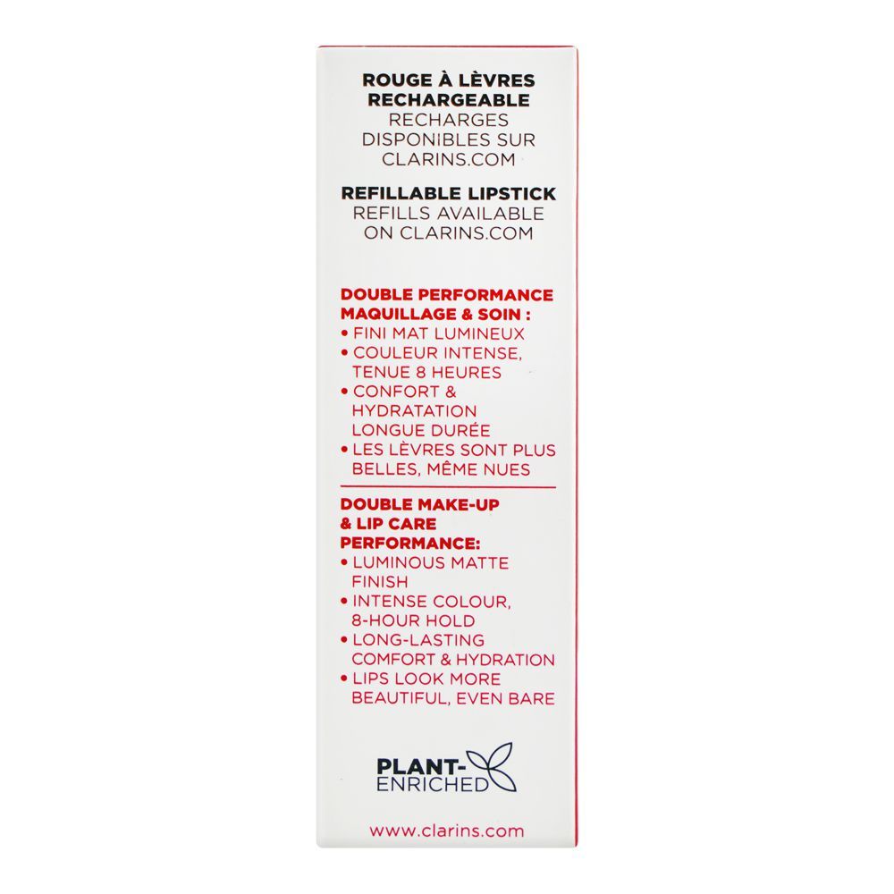 Clarins Paris Joli Rouge Velvet Camellia Oil Matte Lipstick, 705V Soft Berry, 3.5g - Image 3