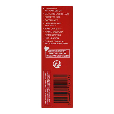 Clarins Paris Joli Rouge Velvet Camellia Oil Matte Lipstick, 790V Coral Orchid, 3.5g - Image 5