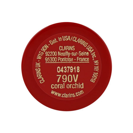 Clarins Paris Joli Rouge Velvet Camellia Oil Matte Lipstick, 790V Coral Orchid, 3.5g - Image 6