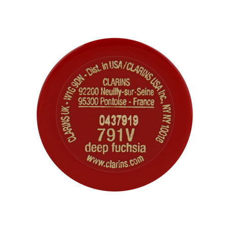 Clarins Paris Joli Rouge Velvet Camellia Oil Matte Lipstick, 791V Deep Fuchsia, 3.5g - Image 6
