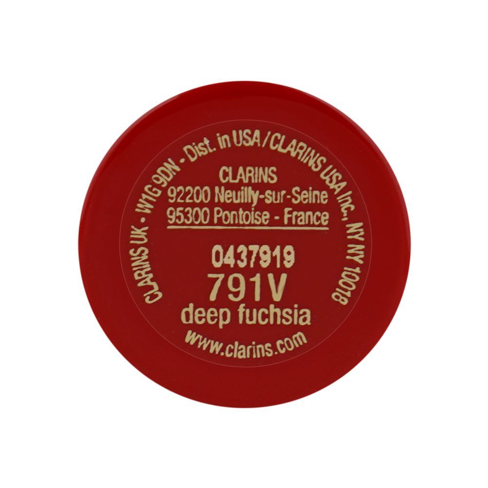 Clarins Paris Joli Rouge Velvet Camellia Oil Matte Lipstick, 791V Deep Fuchsia, 3.5g - Image 6