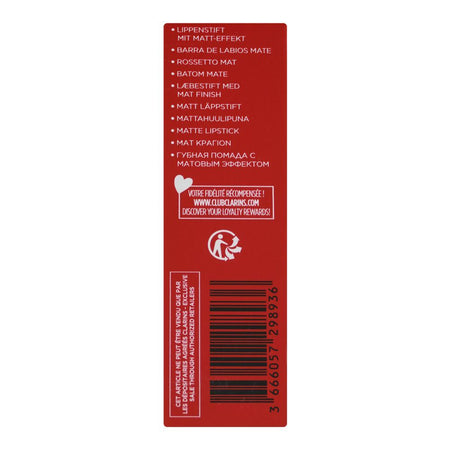 Clarins Paris Joli Rouge Velvet Camellia Oil Matte Lipstick, 792V Poppy, 3.5g - Image 5