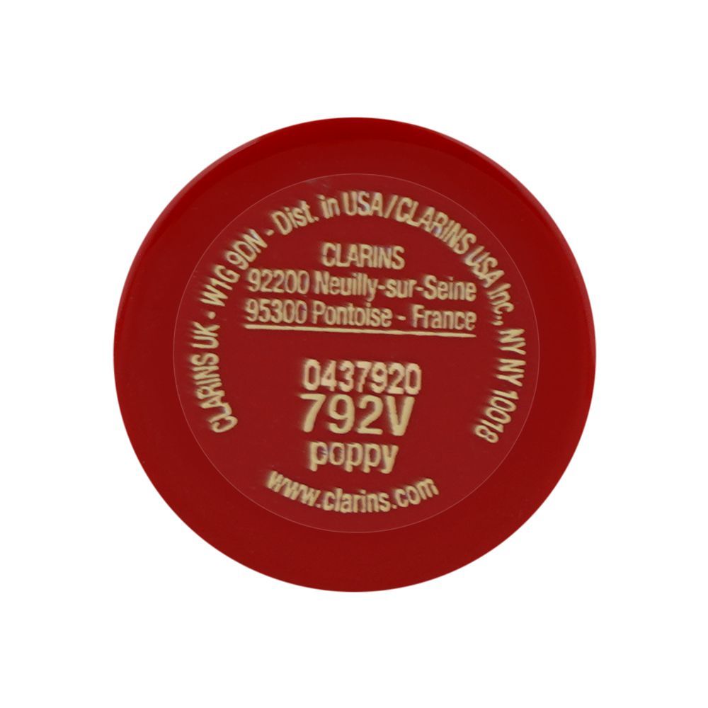Clarins Paris Joli Rouge Velvet Camellia Oil Matte Lipstick, 792V Poppy, 3.5g - Image 6