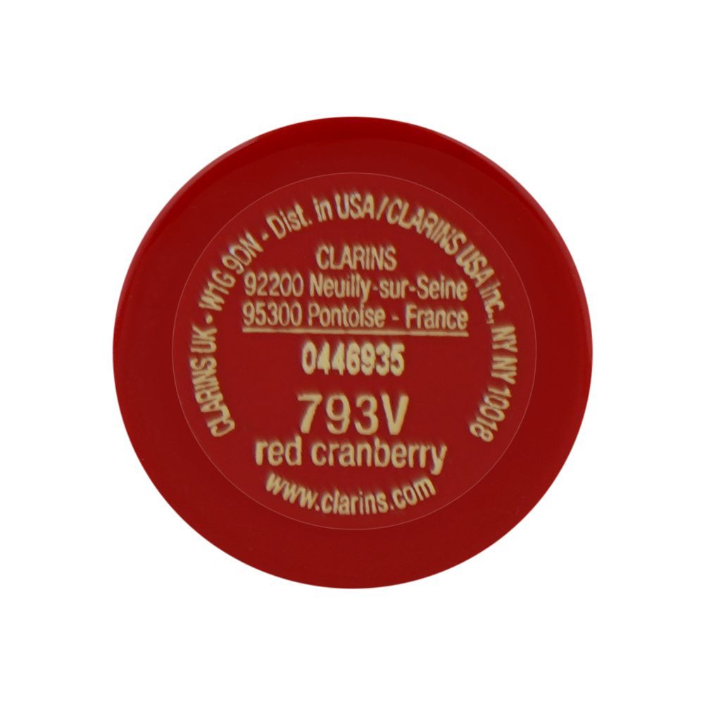 Clarins Paris Joli Rouge Velvet Camellia Oil Matte Lipstick, 793V Red Cranberry, 3.5g - Image 6