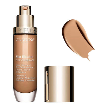 Clarins Paris Skin Illusion Full Coverage Longwear & Luminous-Matte Finish Hydrating Foundation, 111N, 30ml - Main Image