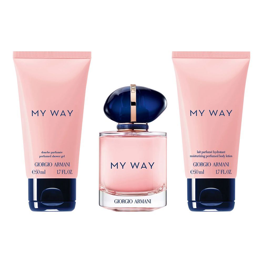 Giorgio Armani My Way Set, For Women, Eau De Parfum 50ml + Body Lotion 50ml + Shower Gel 50ml - Main Image