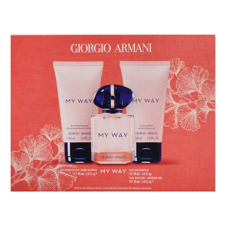 Giorgio Armani My Way Set, For Women, Eau De Parfum 50ml + Body Lotion 50ml + Shower Gel 50ml - Image 3