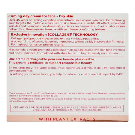 Clarins Paris Extra-Firming Jour Lift Effect, Wrinkle-Smoothing Day Cream, For Dry Skin, 50ml - Image 2
