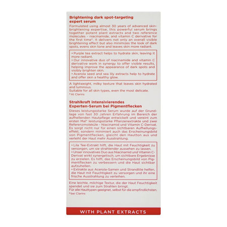 Clarins Paris Bright Plus Advanced Brightening Dark Spot Targeting Expert Serum, For All Types Of Skin, 50ml - Image 2