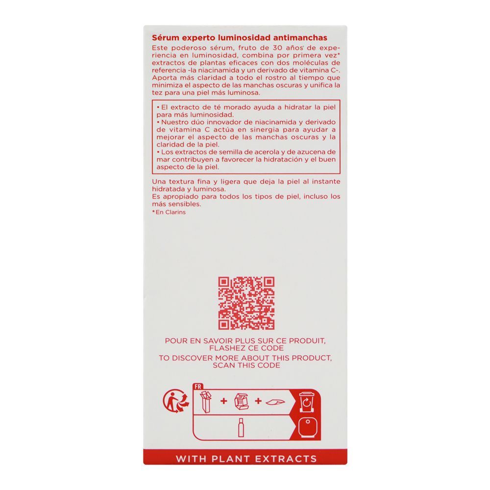 Clarins Paris Bright Plus Advanced Brightening Dark Spot Targeting Expert Serum, For All Types Of Skin, 50ml - Image 3
