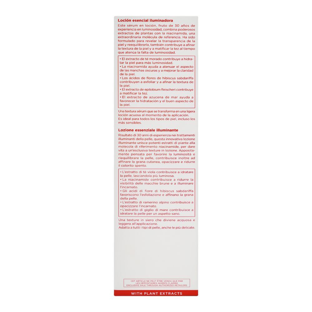 Clarins Paris Bright Plus Advanced Essential Brightening Lotion With Serum, For All Types Of Skin, 150ml - Image 3