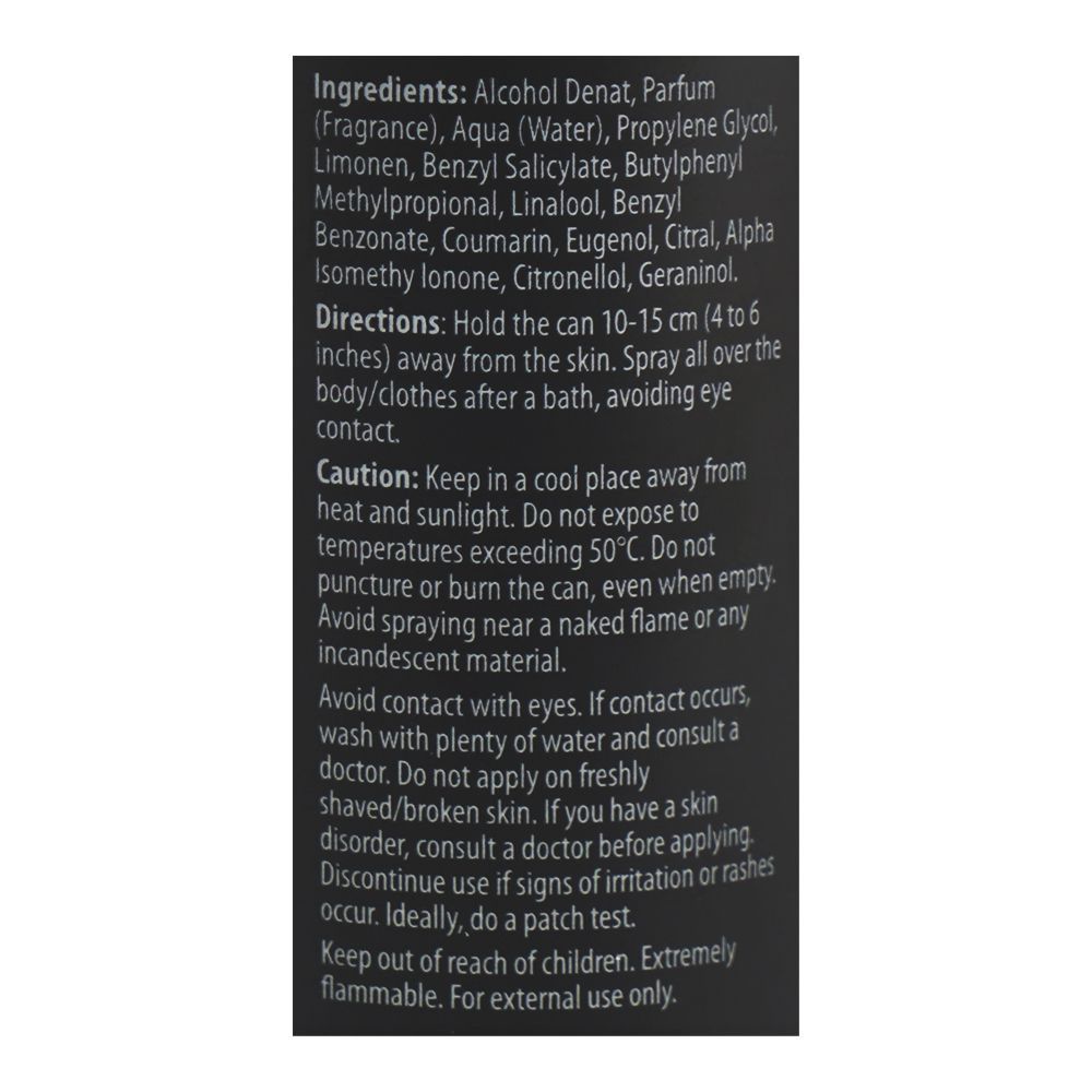 Franscent Hype Gas Free Body Spray, For Men, 120ml - Image 3