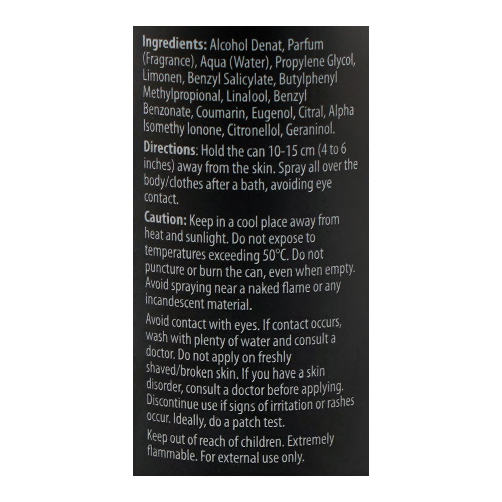 Franscent Stardom Gas Free Body Spray, For Men, 120ml - Image 3