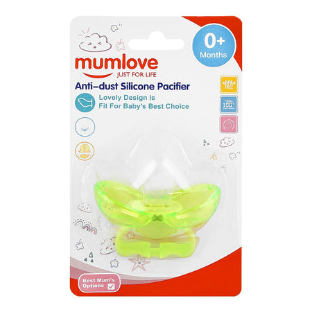 Mum Love Anti-Dust Silicone Pacifiers, BPA Free, For 0+ Months, Green, P1048 - Image 2