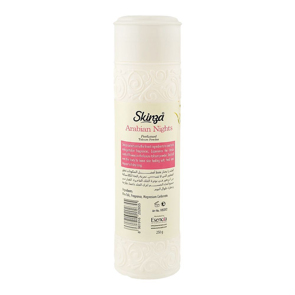 Skinza Arabian Nights Perfumed Talcum Powder, 250g - Image 2