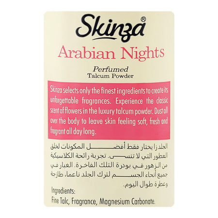 Skinza Arabian Nights Perfumed Talcum Powder, 250g - Image 3