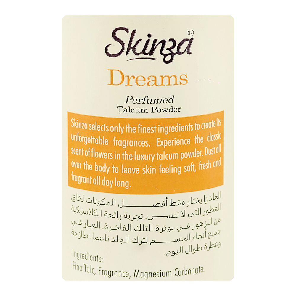 Skinza Dreams Perfumed Talcum Powder, 250g - Image 3