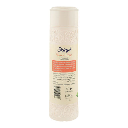 Skinza Tiara Rose Perfumed Talcum Powder, 250g - Image 2