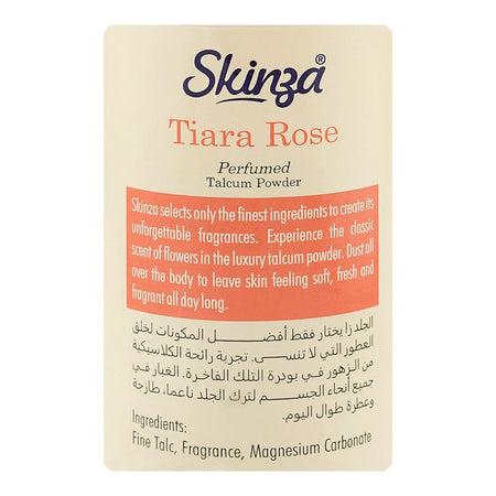 Skinza Tiara Rose Perfumed Talcum Powder, 250g - Image 3