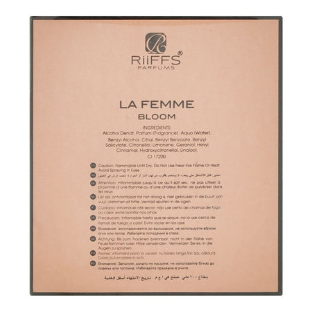 Riiffs La Femme Bloom, Eau De Parfum, For Women, 100ml - Image 3