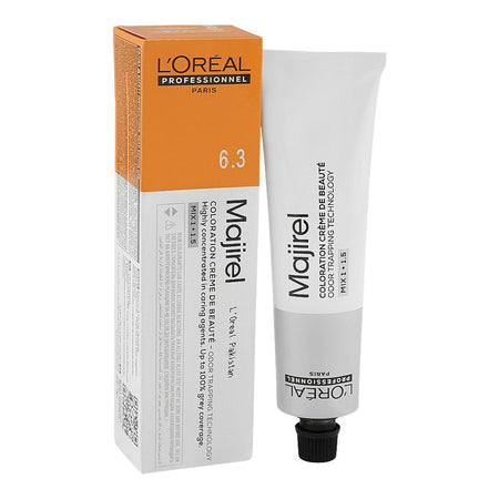 L'Oreal Professionnel Majirel Hair Colouring Cream, 6.3 Dark Golden Blond, 60ml - Main Image