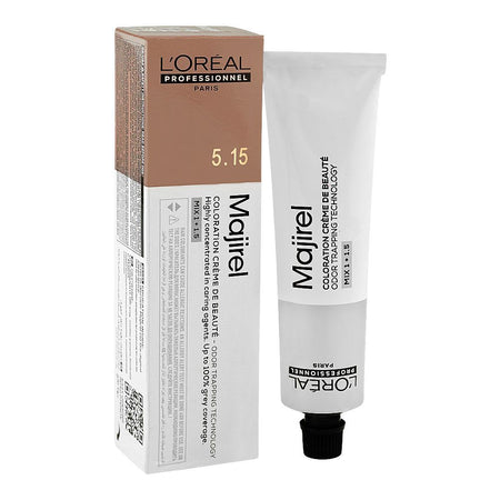 L'Oreal Professionnel Majirel Hair Colouring Cream, 5.15 Light Ash Mahogany Brown, 60ml - Main Image